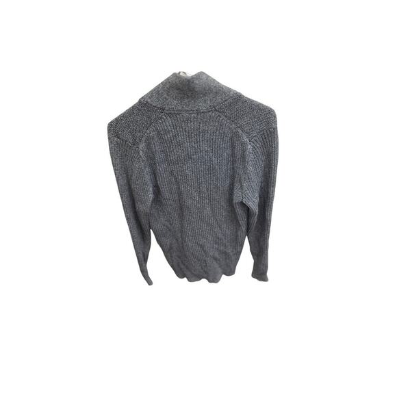 H&M Gray Shawl Collar Button Cardigan – Men’s Small with Front Pockets - Picture 2 of 5